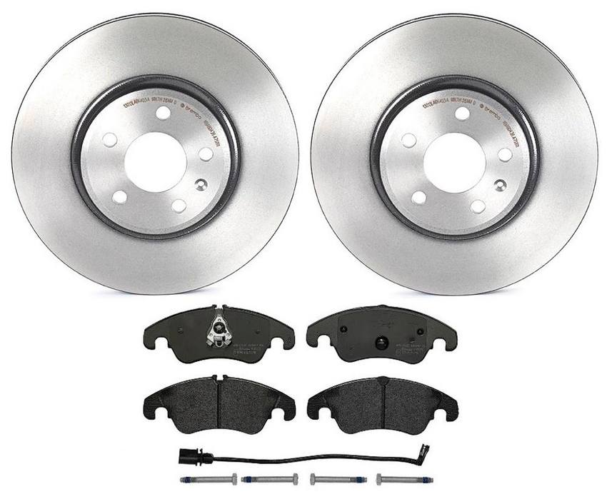 Audi Brake Kit - Pads and Rotors Front (320mm) (Low-Met) 8R0698151A - Brembo 1520810KIT